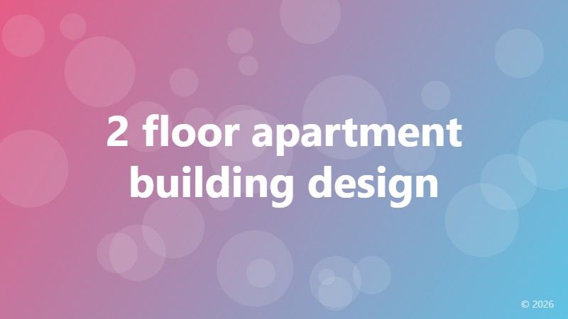 2 floor apartment building design