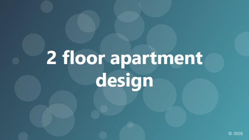 2 floor apartment design