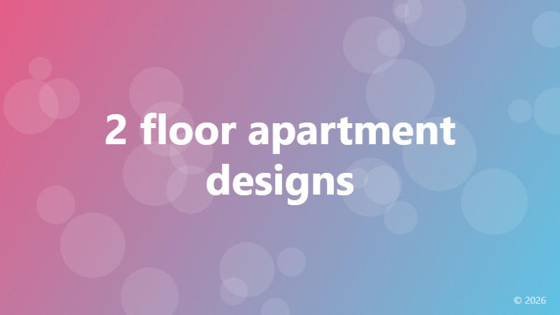2 floor apartment designs