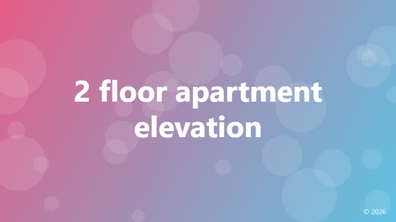 2 floor apartment elevation