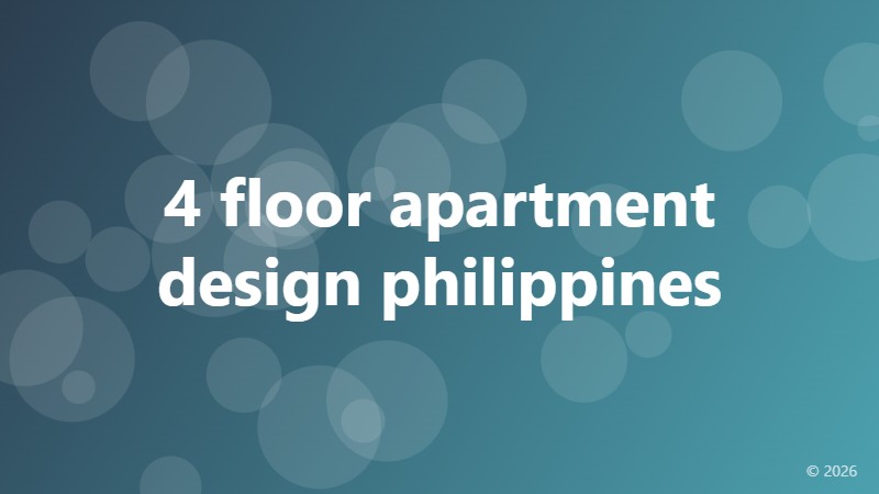 4 floor apartment design philippines