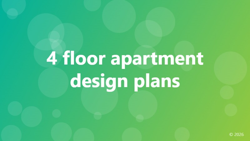 4 floor apartment design plans