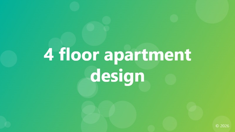 4 floor apartment design