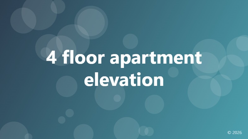 4 floor apartment elevation