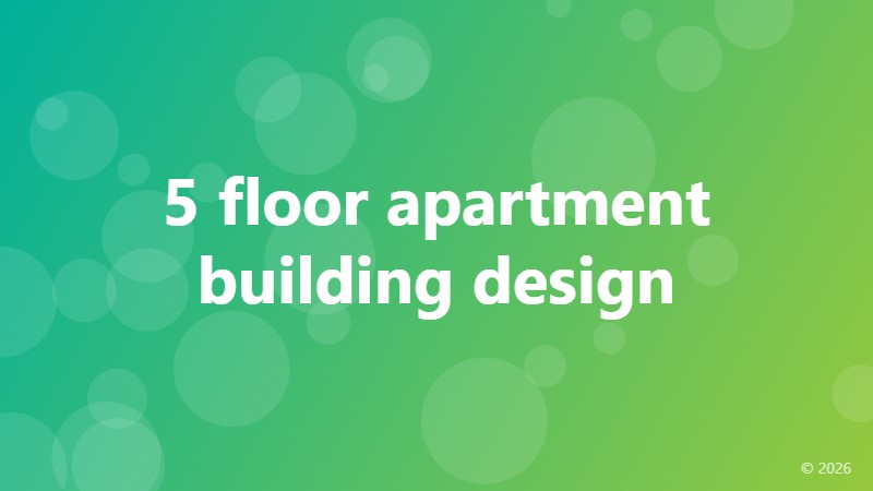 5 floor apartment building design