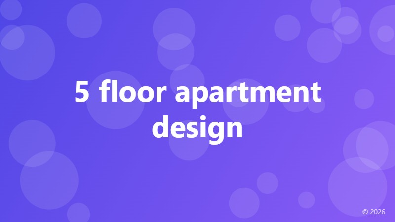 5 floor apartment design