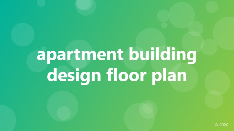 apartment building design floor plan