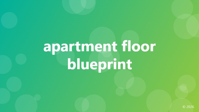 apartment floor blueprint