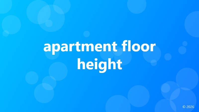 apartment floor height