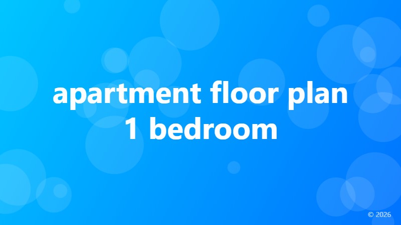 apartment floor plan 1 bedroom