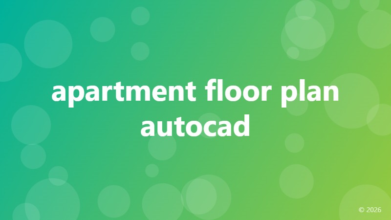 apartment floor plan autocad
