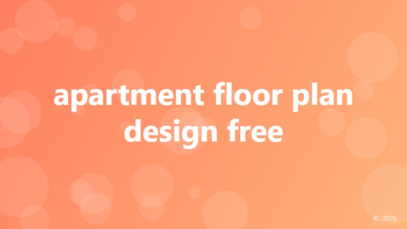 apartment floor plan design free