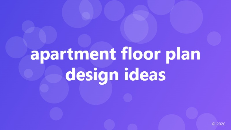 apartment floor plan design ideas