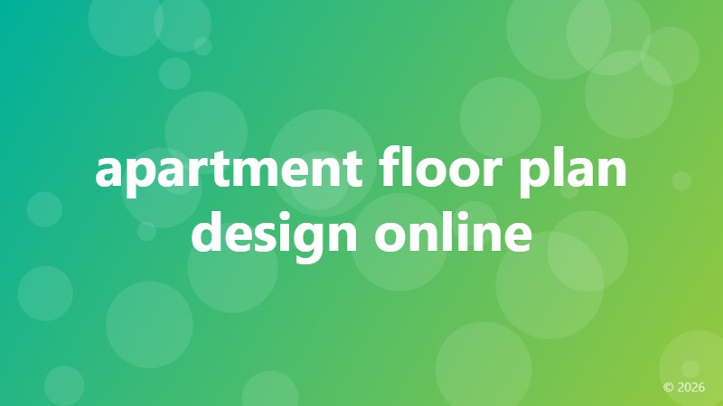 apartment floor plan design online