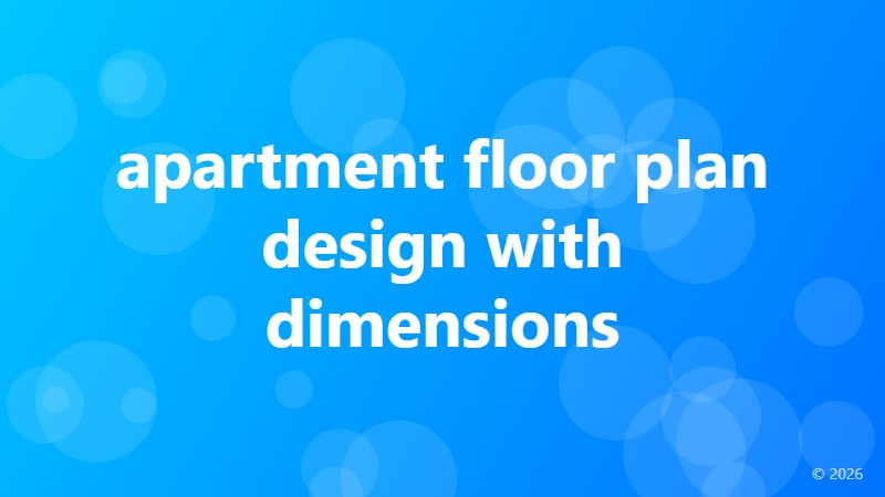 apartment floor plan design with dimensions