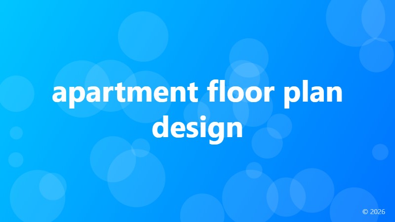 apartment floor plan design