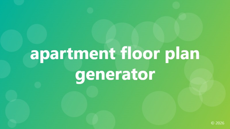 apartment floor plan generator