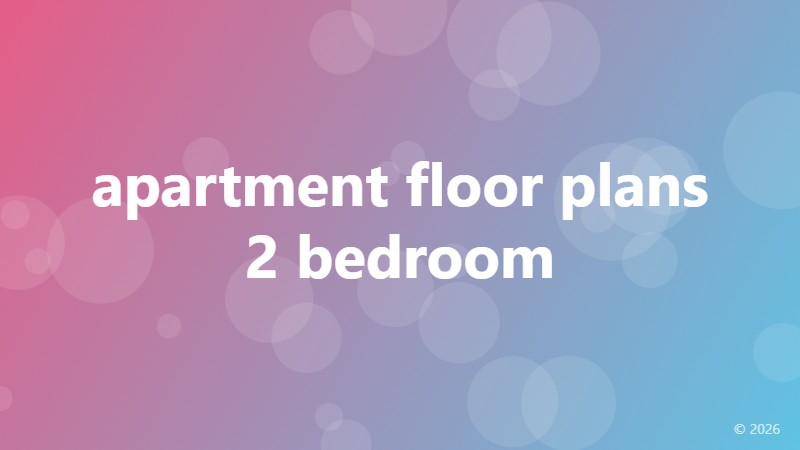 apartment floor plans 2 bedroom