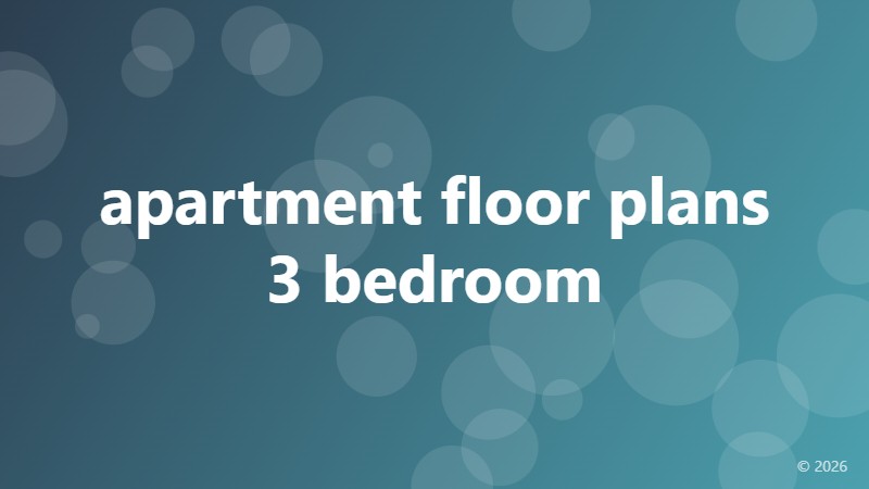 apartment floor plans 3 bedroom
