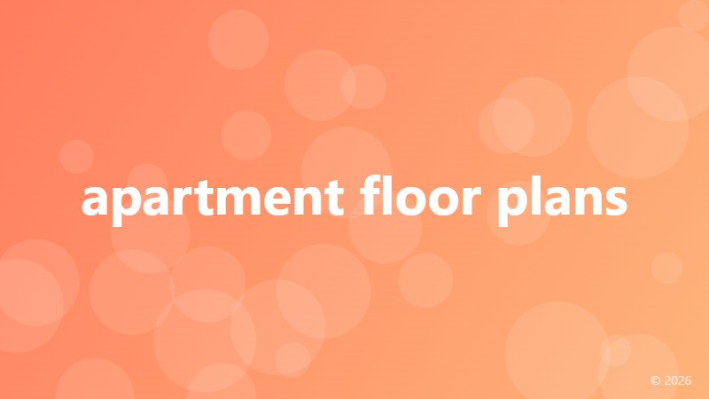 apartment floor plans