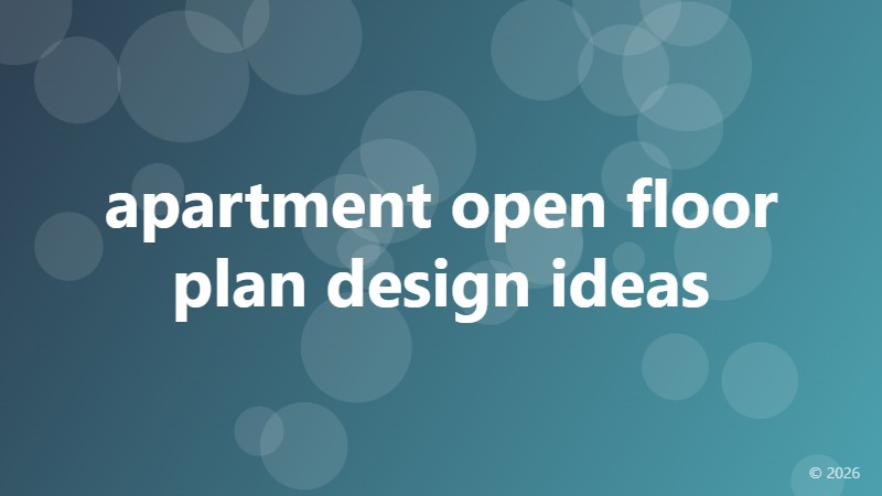 apartment open floor plan design ideas