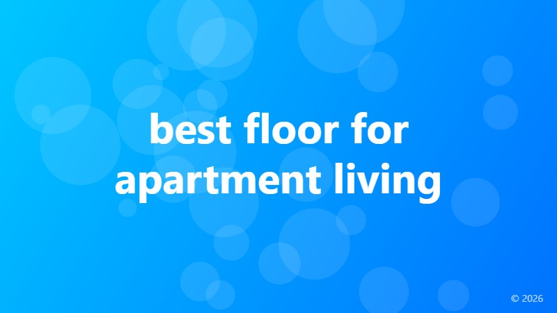 best floor for apartment living
