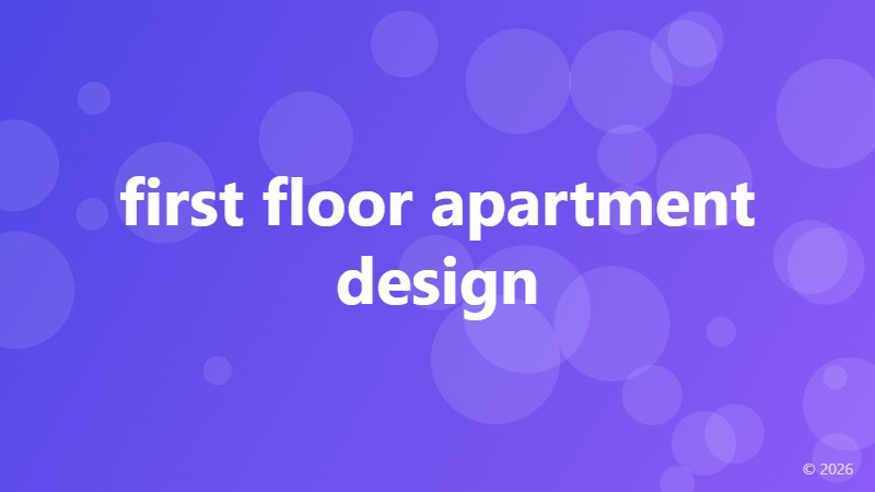 first floor apartment design