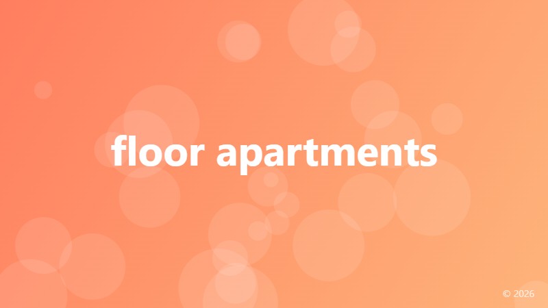 floor apartments