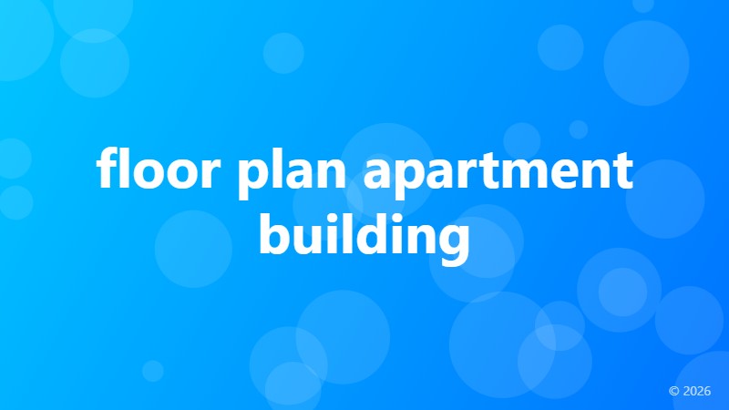 floor plan apartment building