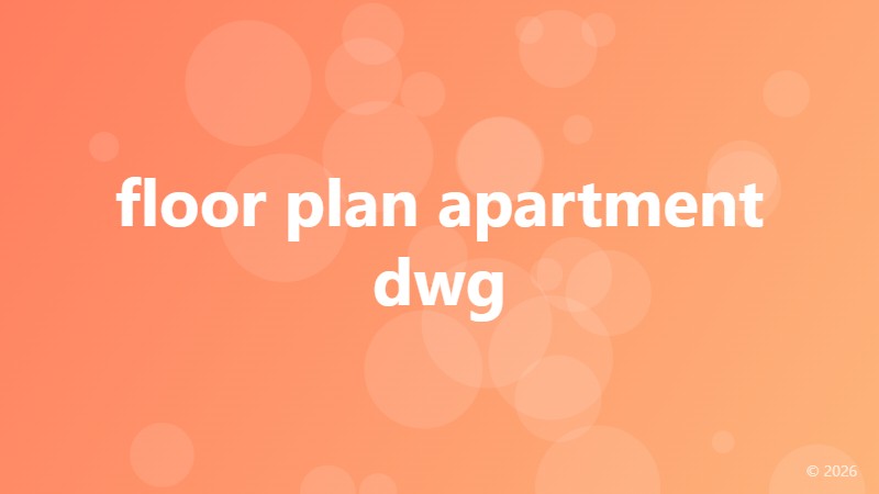 floor plan apartment dwg