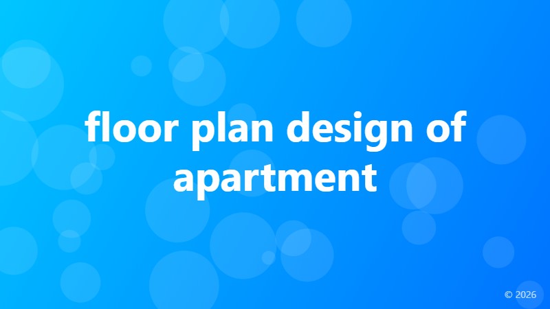floor plan design of apartment