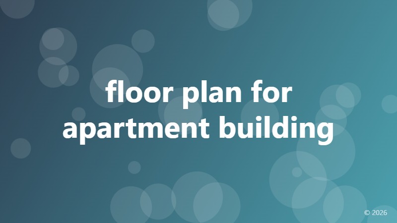floor plan for apartment building