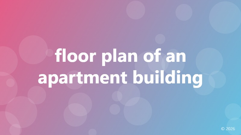 floor plan of an apartment building