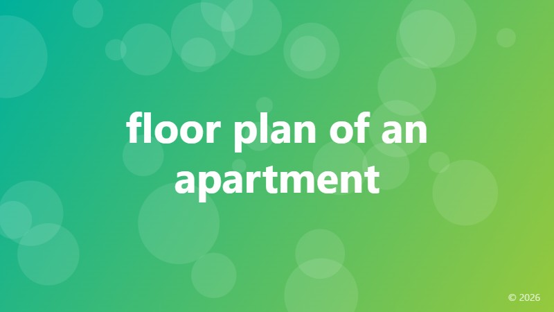floor plan of an apartment