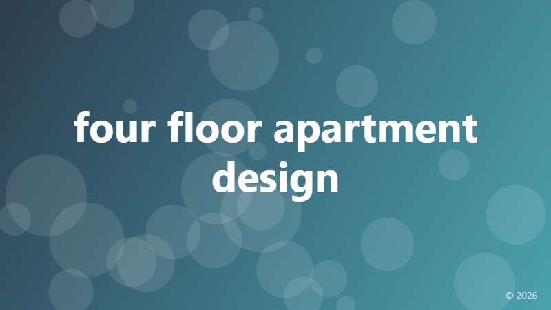 four floor apartment design