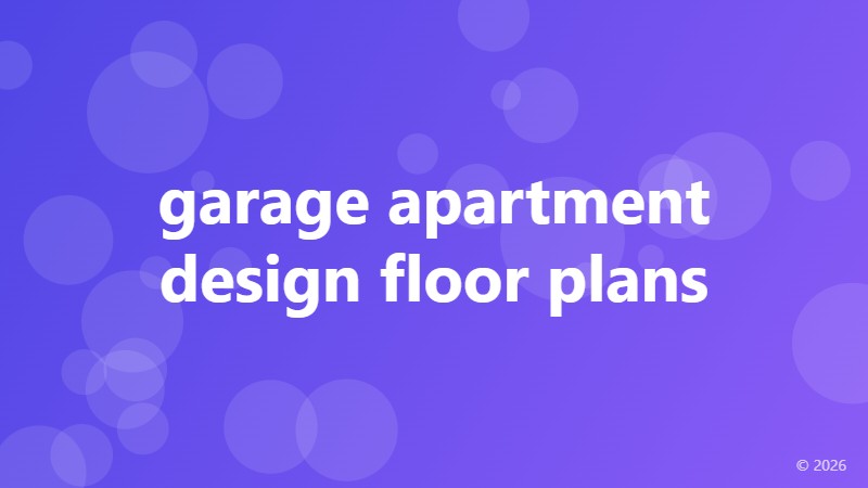 garage apartment design floor plans
