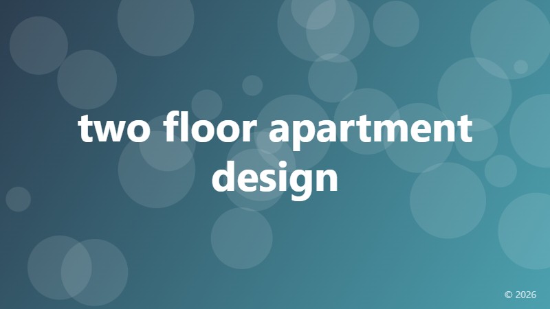 two floor apartment design